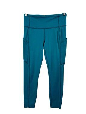LULULEMON Women's Teal Hawaiian Blue Fast & Free High-Rise 25" Tight Size 8